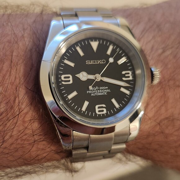 Seiko SII Custom Build Explorer Style Automatic Watch - NH35 Movement
